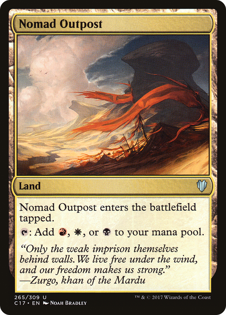 Nomad Outpost (C17-265) [Commander 2017] MTG Single Wizards of the Coast