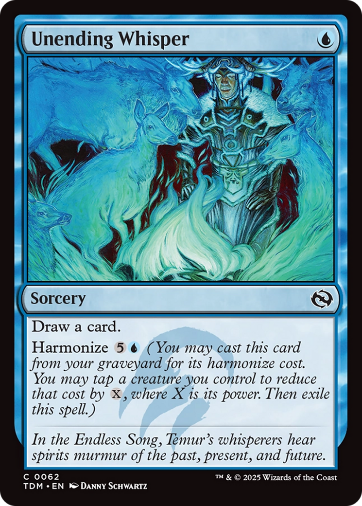 Unending Whisper (TDM-062) [Tarkir: Dragonstorm] MTG Single Wizards of the Coast
