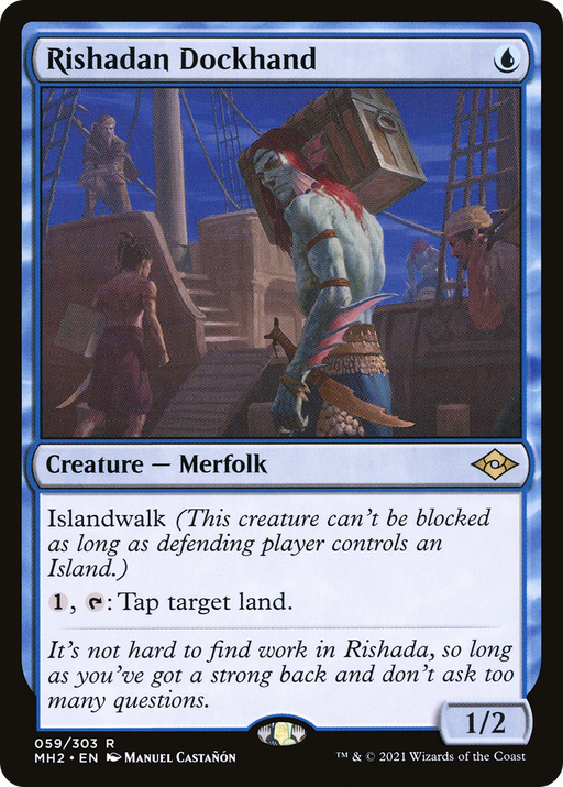 Rishadan Dockhand (MH2-059) [Modern Horizons 2] Foil MTG Single Modern Horizons 2