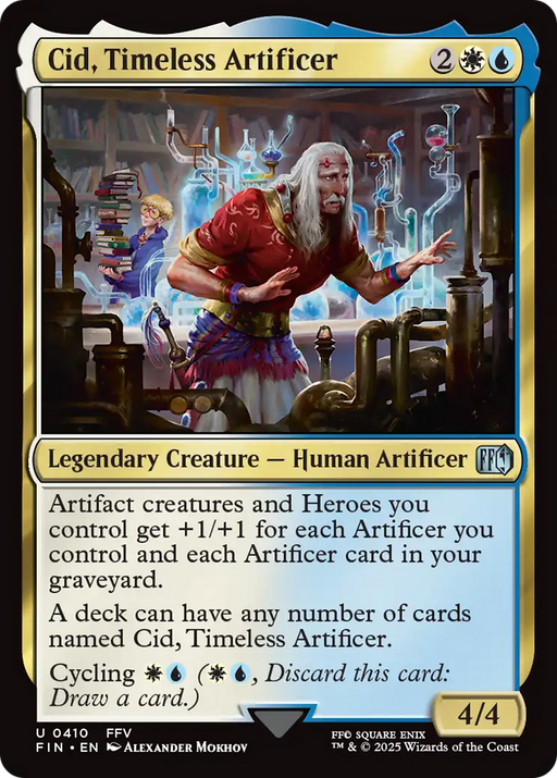 Cid, Timeless Artificer (0410) (FIN-410) [FINAL FANTASY] MTG Single Wizards of the Coast