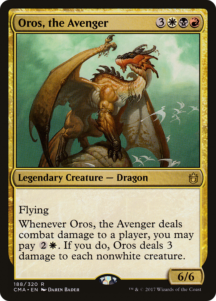 Oros, the Avenger (CMA-188) [Commander Anthology] MTG Single Wizards of the Coast
