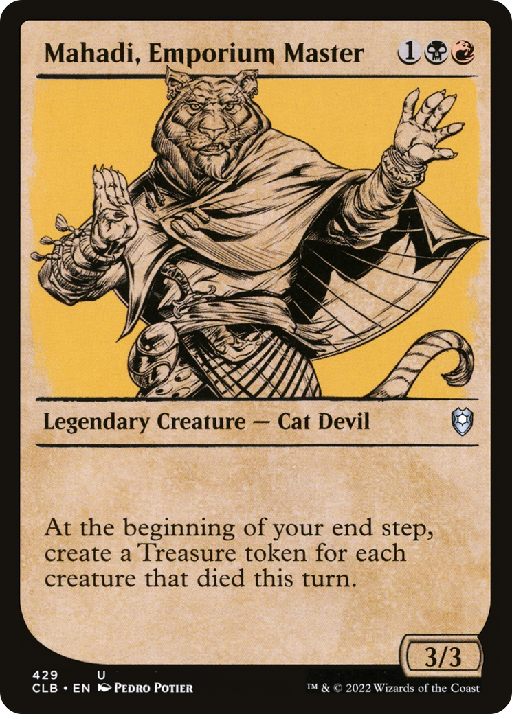 Mahadi, Emporium Master (CLB-429) [Commander Legends: Battle for Baldur's Gate] (Showcase) Foil MTG Single Wizards of the Coast