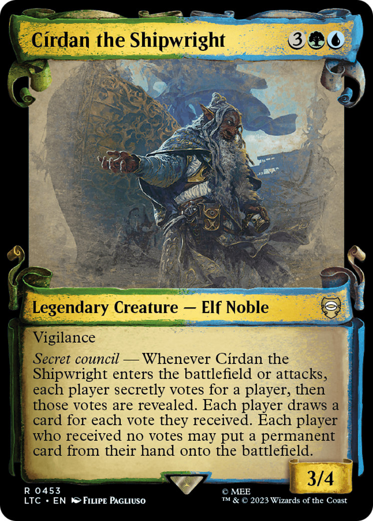 Círdan the Shipwright (LTC-453) [Tales of Middle-earth Commander] (Showcase) Foil MTG Single Wizards of the Coast