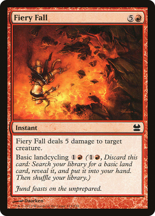 Fiery Fall (MMA-113) [Modern Masters] MTG Single Wizards of the Coast