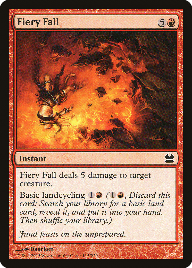 Fiery Fall (MMA-113) [Modern Masters] Foil MTG Single Wizards of the Coast