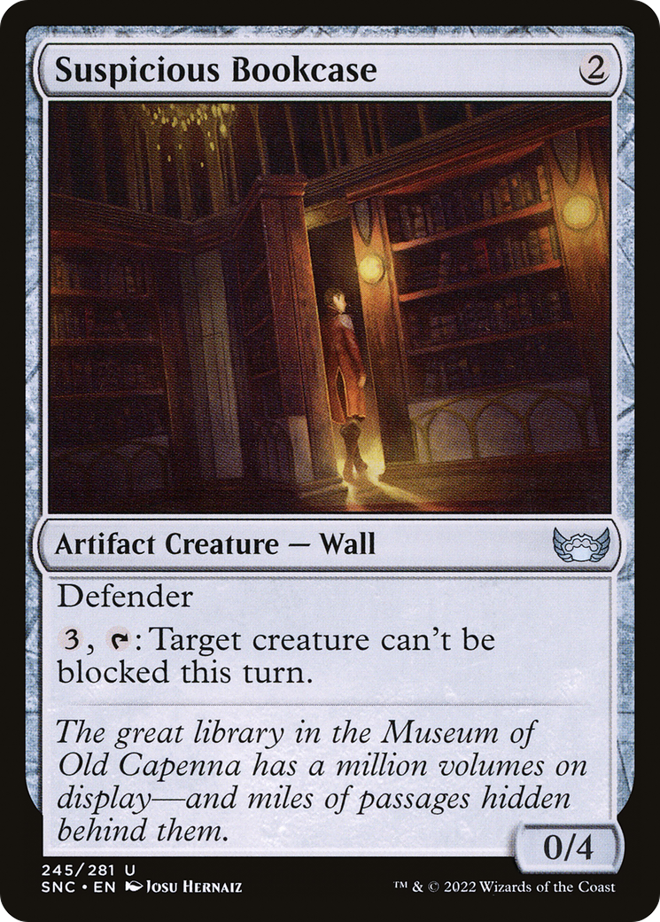 Suspicious Bookcase (SNC-245) [Streets of New Capenna] Foil MTG Single Wizards of the Coast