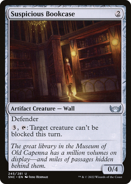 Suspicious Bookcase (SNC-245) [Streets of New Capenna] Foil MTG Single Wizards of the Coast