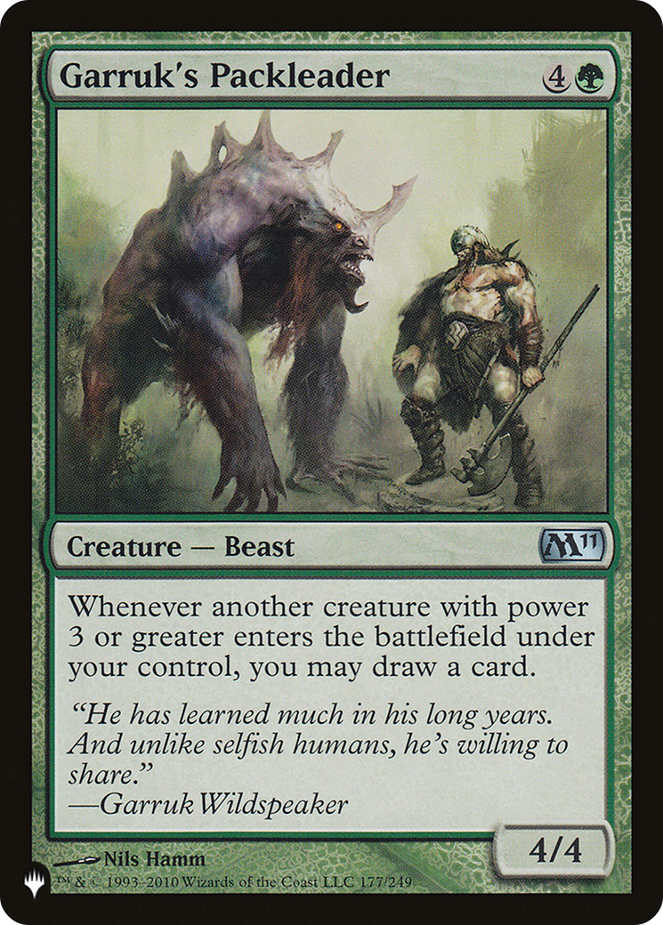 Garruk's Packleader (LIST-M11-177) [Mystery Booster] The List MTG Single Wizards of the Coast
