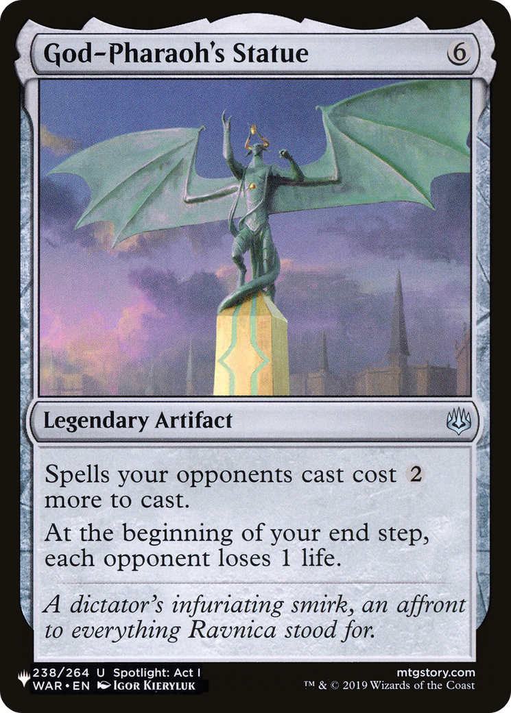 God-Pharaoh's Statue (LIST-238/264) [Mystery Booster] The List MTG Single Wizards of the Coast
