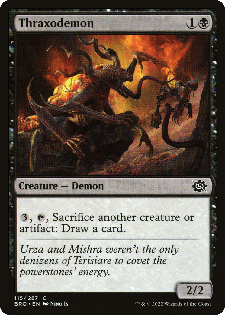 Thraxodemon (BRO-115) [The Brothers' War] Foil MTG Single Wizards of the Coast