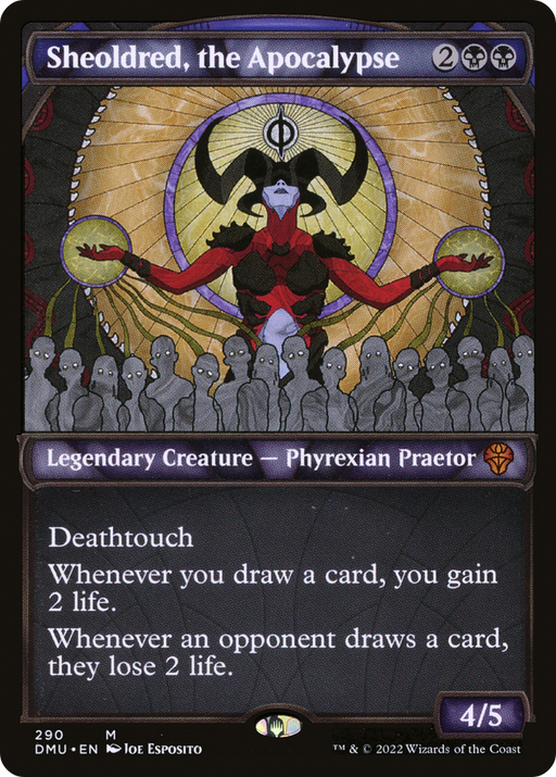 Sheoldred, the Apocalypse (DMU-290) [Dominaria United] (Showcase) MTG Single Wizards of the Coast