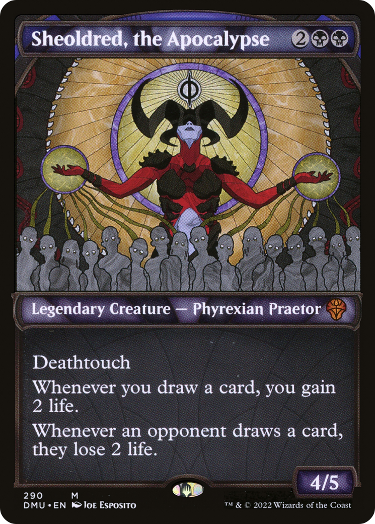 Sheoldred, the Apocalypse (DMU-290) [Dominaria United] (Showcase) Foil MTG Single Wizards of the Coast