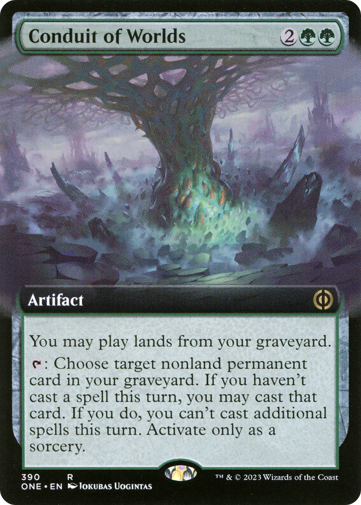 Conduit of Worlds (ONE-390) [Phyrexia: All Will Be One] (Extended Art) MTG Single Wizards of the Coast