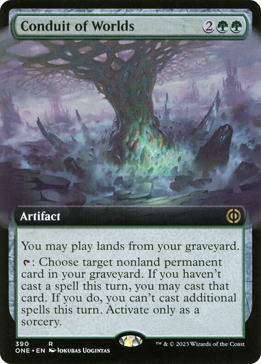 Conduit of Worlds (ONE-390) [Phyrexia: All Will Be One] (Extended Art) MTG Single Wizards of the Coast