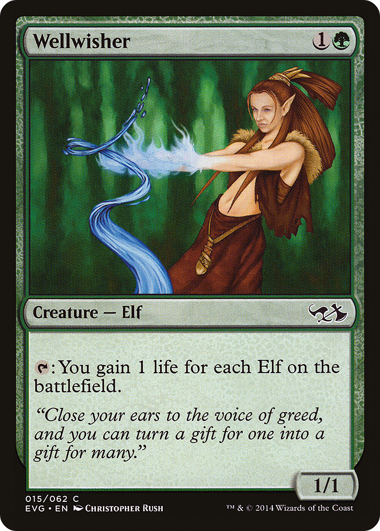 Wellwisher (DD3-) [Misc] Duel Decks Anthology: Elves vs. Goblins Foil MTG Single Wizards of the Coast
