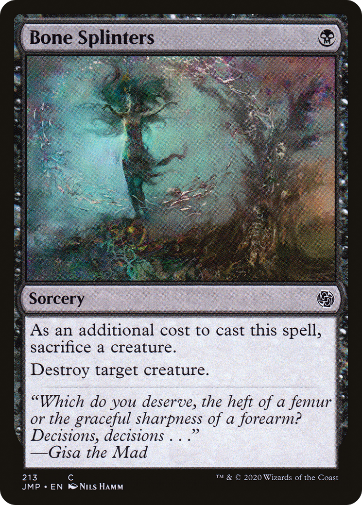 Bone Splinters (JMP-213) [Jumpstart] MTG Single Wizards of the Coast