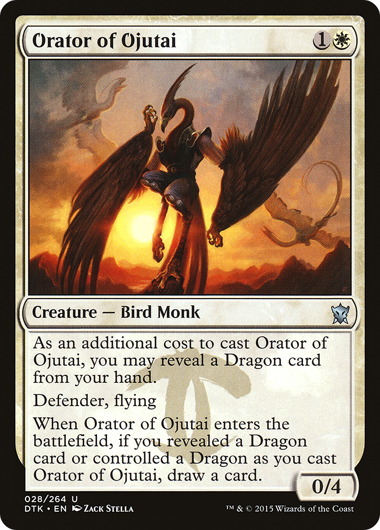 Orator of Ojutai (DTK-028) [Dragons of Tarkir] MTG Single Wizards of the Coast