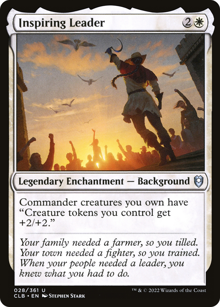 Inspiring Leader (CLB-028) [Commander Legends: Battle for Baldur's Gate] Foil MTG Single Wizards of the Coast
