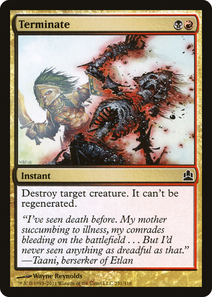 Terminate (CMD-231) [Commander 2011] MTG Single Wizards of the Coast