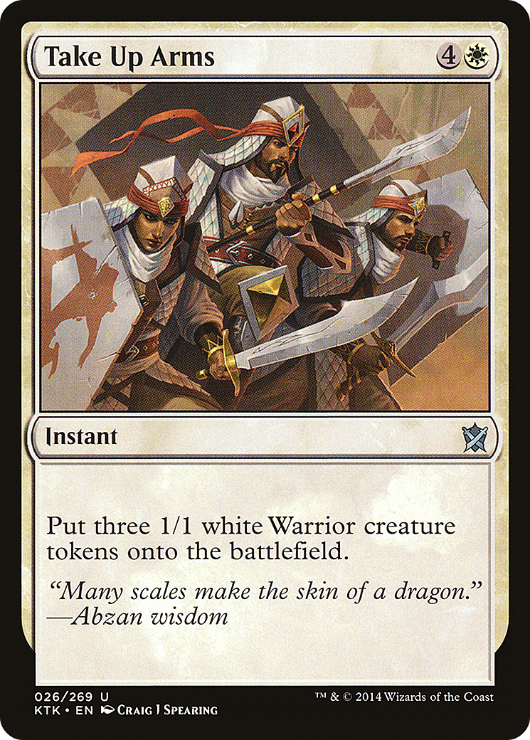 Take Up Arms (KTK-026) [Khans of Tarkir] MTG Single Wizards of the Coast