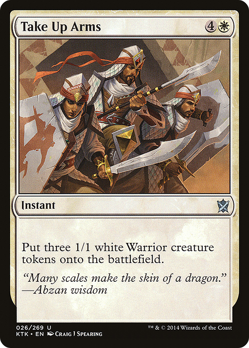 Take Up Arms (KTK-026) [Khans of Tarkir] MTG Single Wizards of the Coast