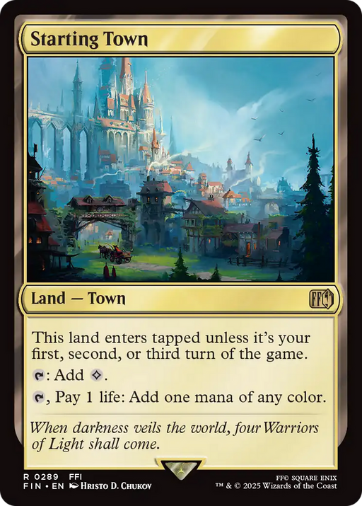 Starting Town (FIN-289) [FINAL FANTASY] MTG Single Wizards of the Coast