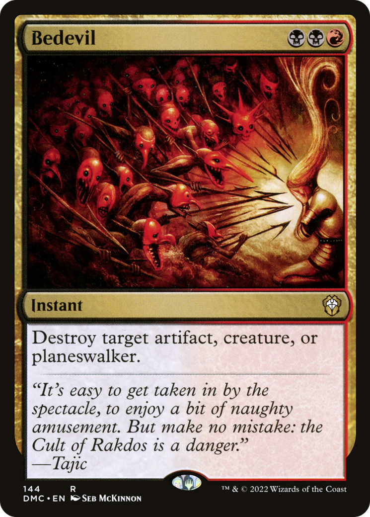 Bedevil (DMC-144) [Dominaria United Commander] MTG Single Wizards of the Coast