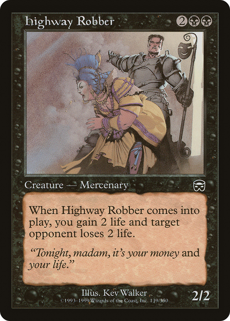 Highway Robber (MMQ-139) [Mercadian Masques] MTG Single Wizards of the Coast