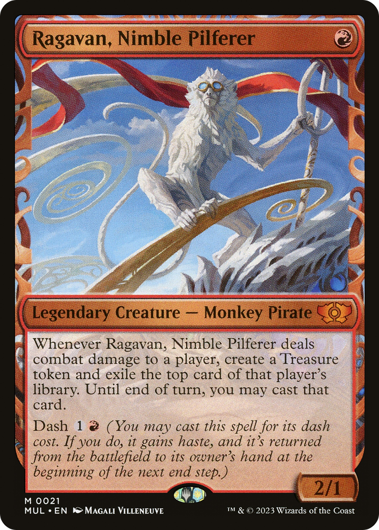 Ragavan, Nimble Pilferer (MUL-021) [Multiverse Legends] (Showcase) Foil MTG Single Wizards of the Coast