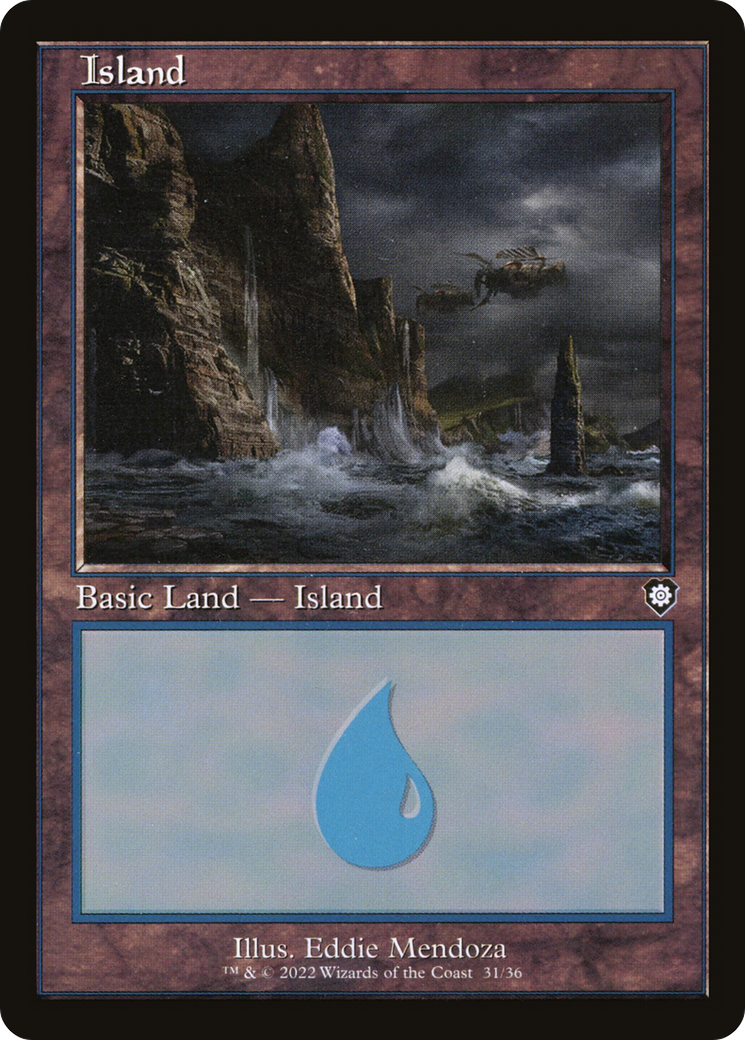 Island (31) (BRC-031) [The Brothers' War Commander] MTG Single Wizards of the Coast