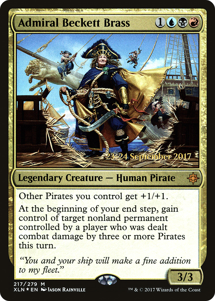 Admiral Beckett Brass [Ixalan Prerelease Promos] MTG Single Magic: The Gathering