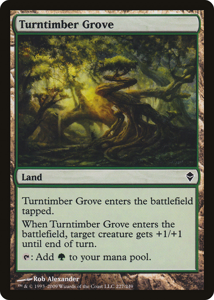 Turntimber Grove (ZEN-227) [Zendikar] Foil MTG Single Wizards of the Coast
