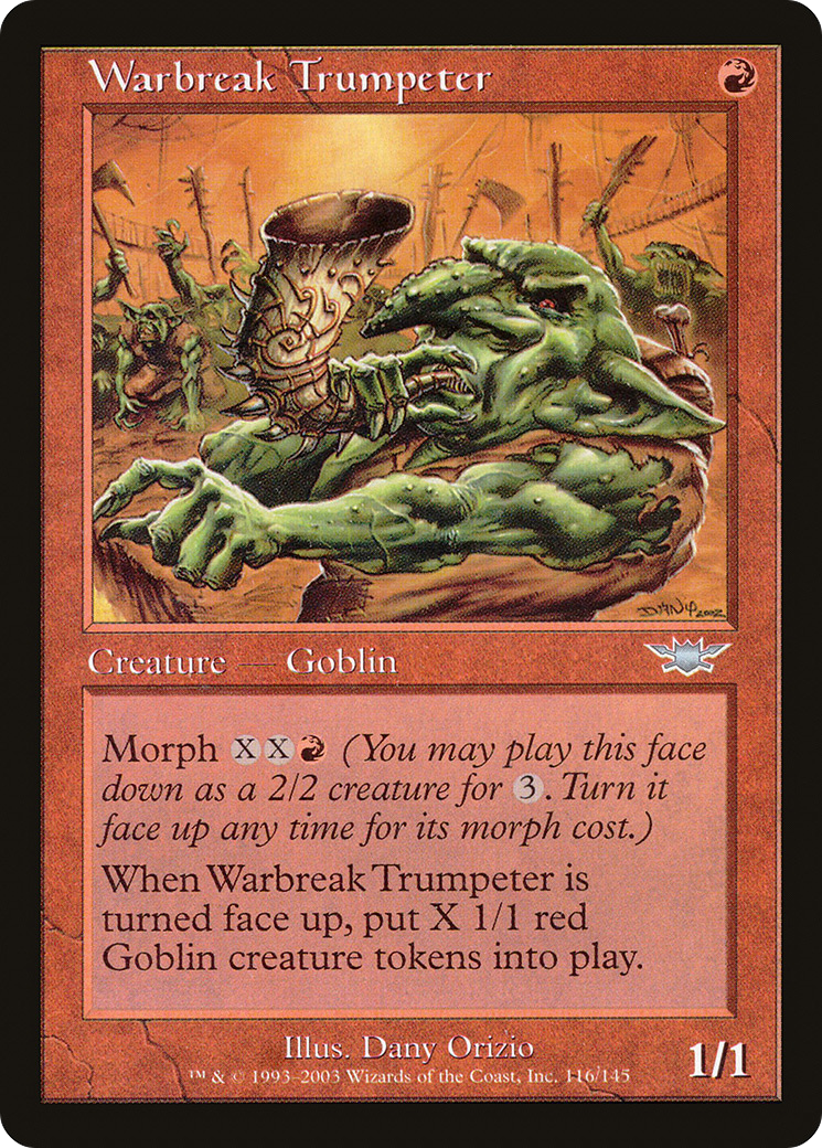 Warbreak Trumpeter (LGN-116) [Legions] Foil MTG Single Wizards of the Coast
