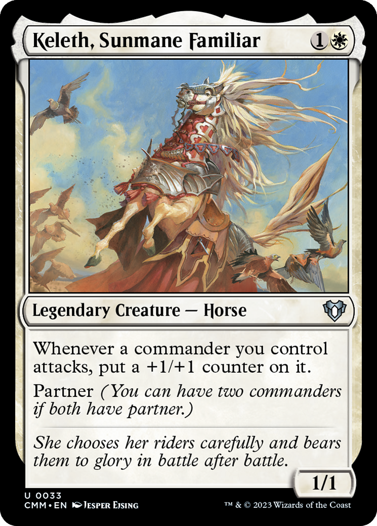 Keleth, Sunmane Familiar (CMM-033) [Commander Masters] MTG Single Wizards of the Coast