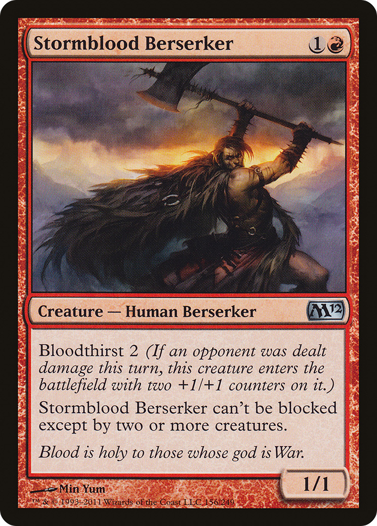 Stormblood Berserker (M12-156) [Magic 2012] MTG Single Wizards of the Coast