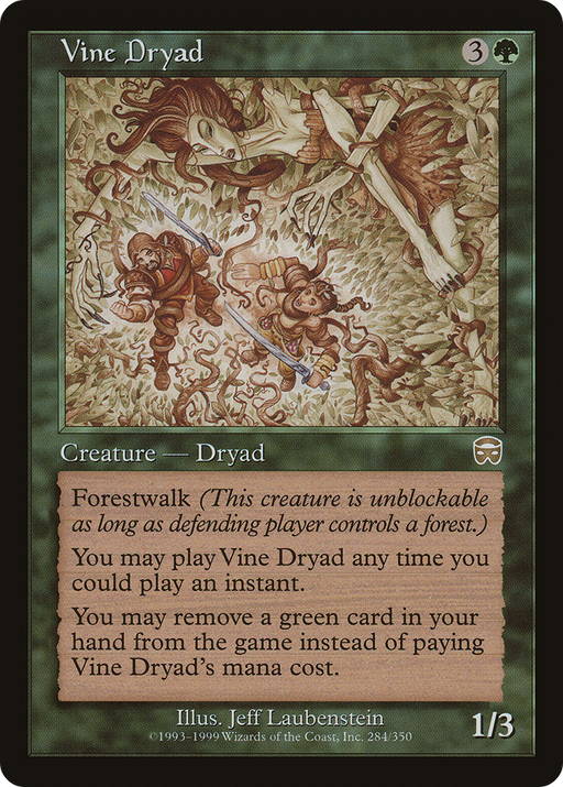Vine Dryad (MMQ-284) [Mercadian Masques] Foil MTG Single Wizards of the Coast