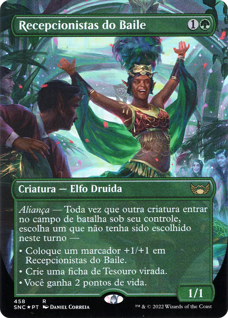 Gala Greeters (Portuguese) (UMP-458) [Streets of New Capenna] (Borderless) Foil MTG Single Wizards of the Coast