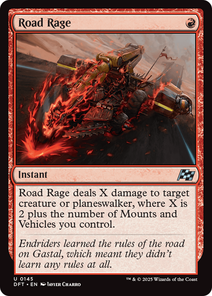 Road Rage (DFT-145) [Aetherdrift] MTG Single Wizards of the Coast