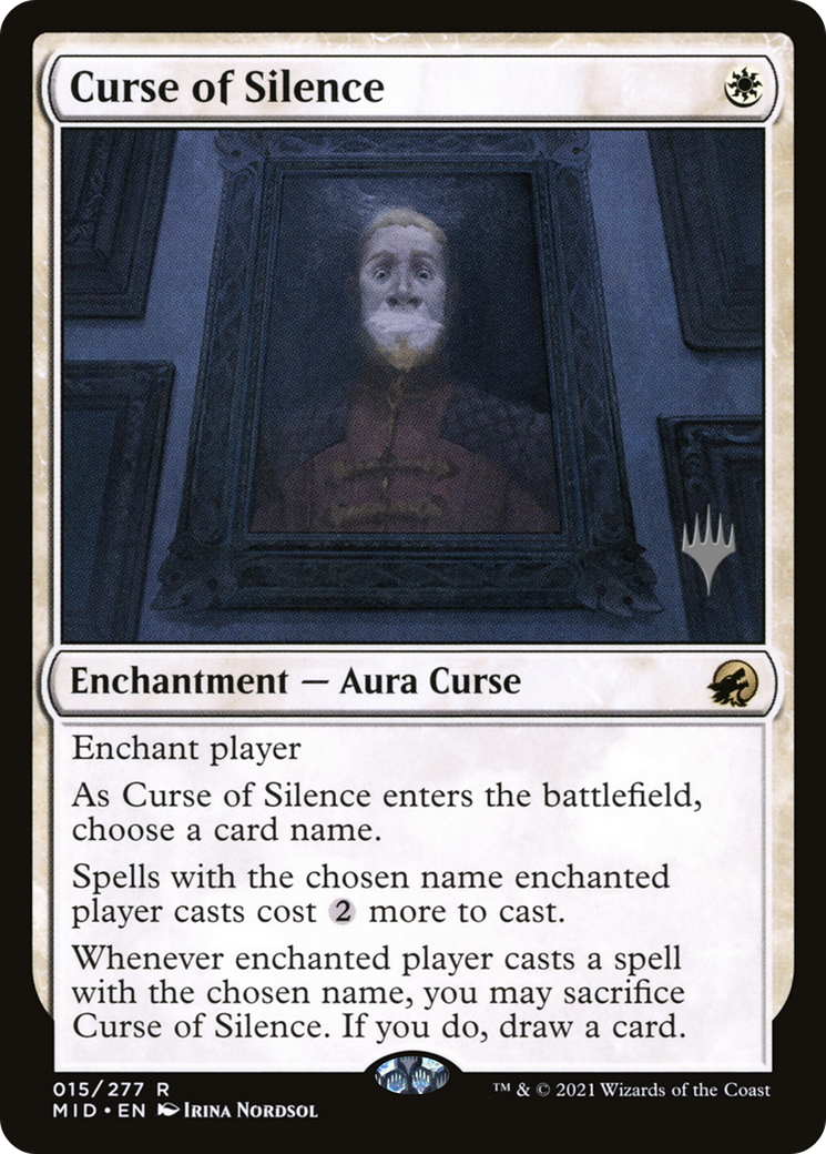 Curse of Silence (PPMID-015) [Innistrad: Midnight Hunt Promos] Foil MTG Single Wizards of the Coast