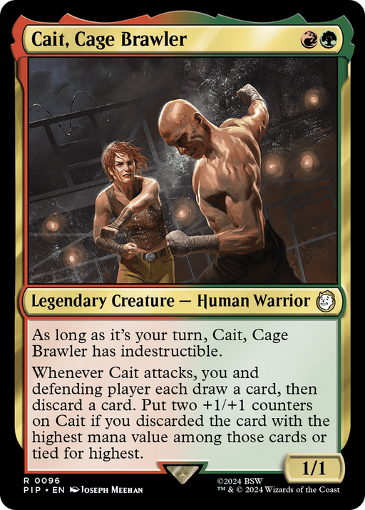 Cait, Cage Brawler (PIP-096) [Fallout] MTG Single Wizards of the Coast