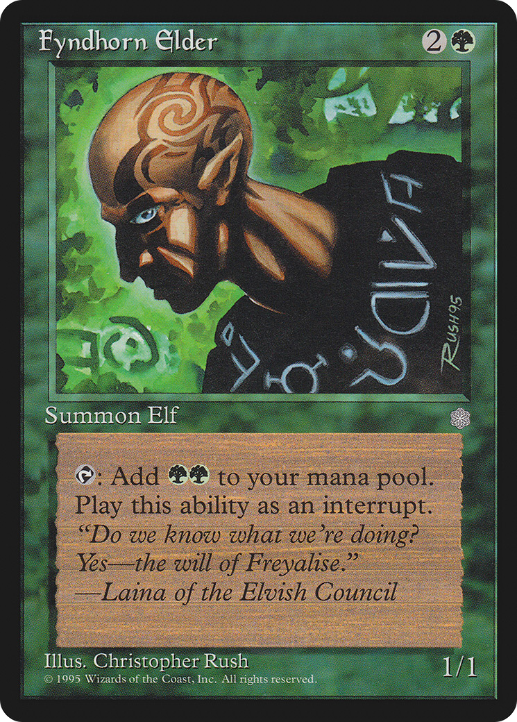 Fyndhorn Elder (ICE-243) [Ice Age] MTG Single Wizards of the Coast