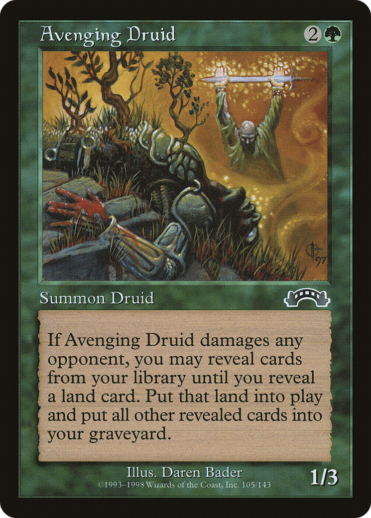 Avenging Druid (EXO-105) [Exodus] MTG Single Wizards of the Coast