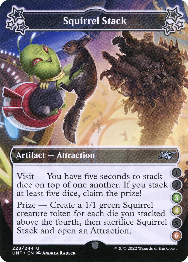 Squirrel Stack (UNF-228D) [Unfinity] Foil MTG Single Wizards of the Coast