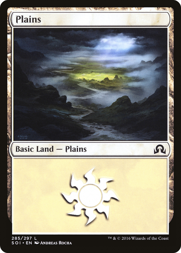 Plains (SOI-285) [Shadows over Innistrad] Foil MTG Single Wizards of the Coast