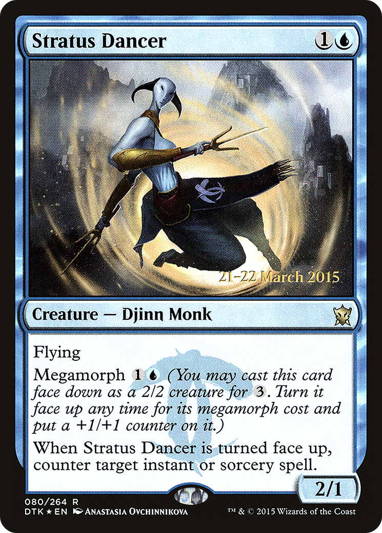 Stratus Dancer (PRE-080) [Dragons of Tarkir Promos] Foil MTG Single Wizards of the Coast