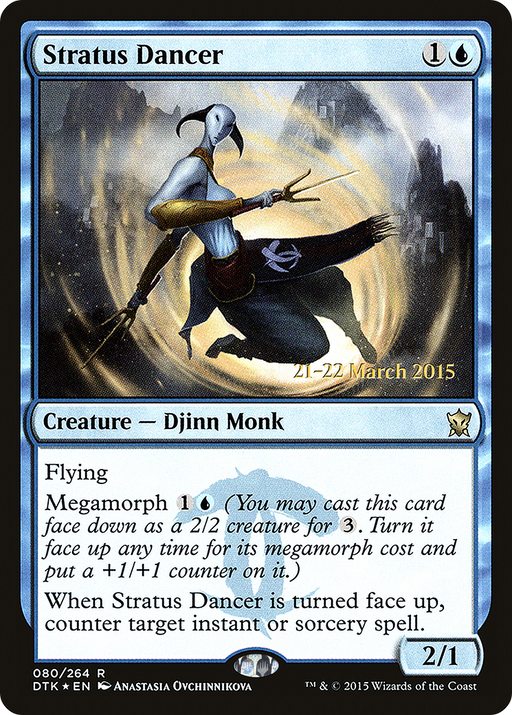 Stratus Dancer (PRE-080) [Dragons of Tarkir Promos] Foil MTG Single Wizards of the Coast