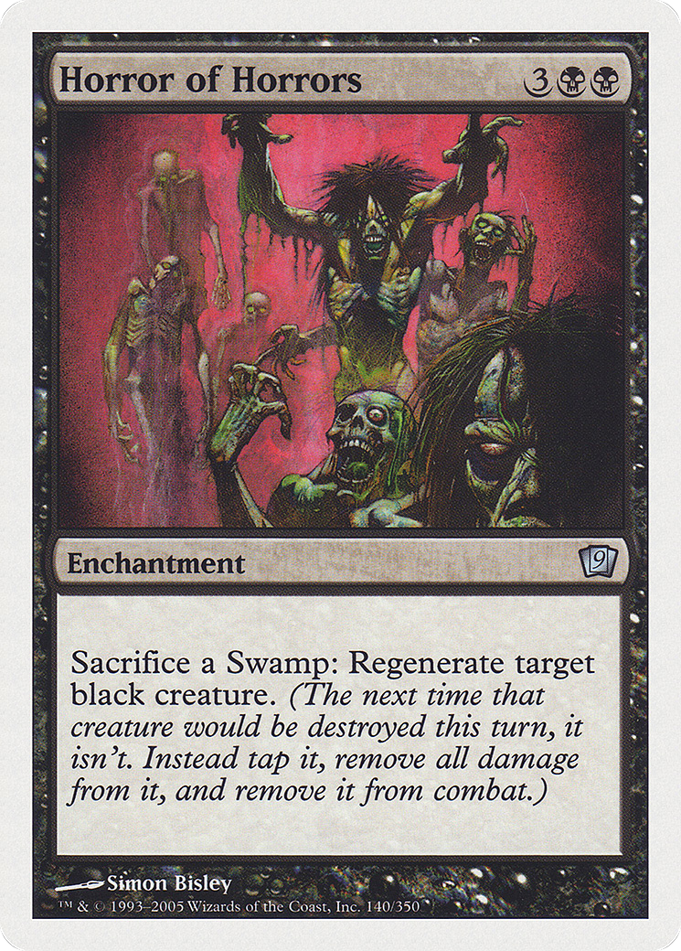 Horror of Horrors (9ED-140) [9th Edition] Foil MTG Single Wizards of the Coast