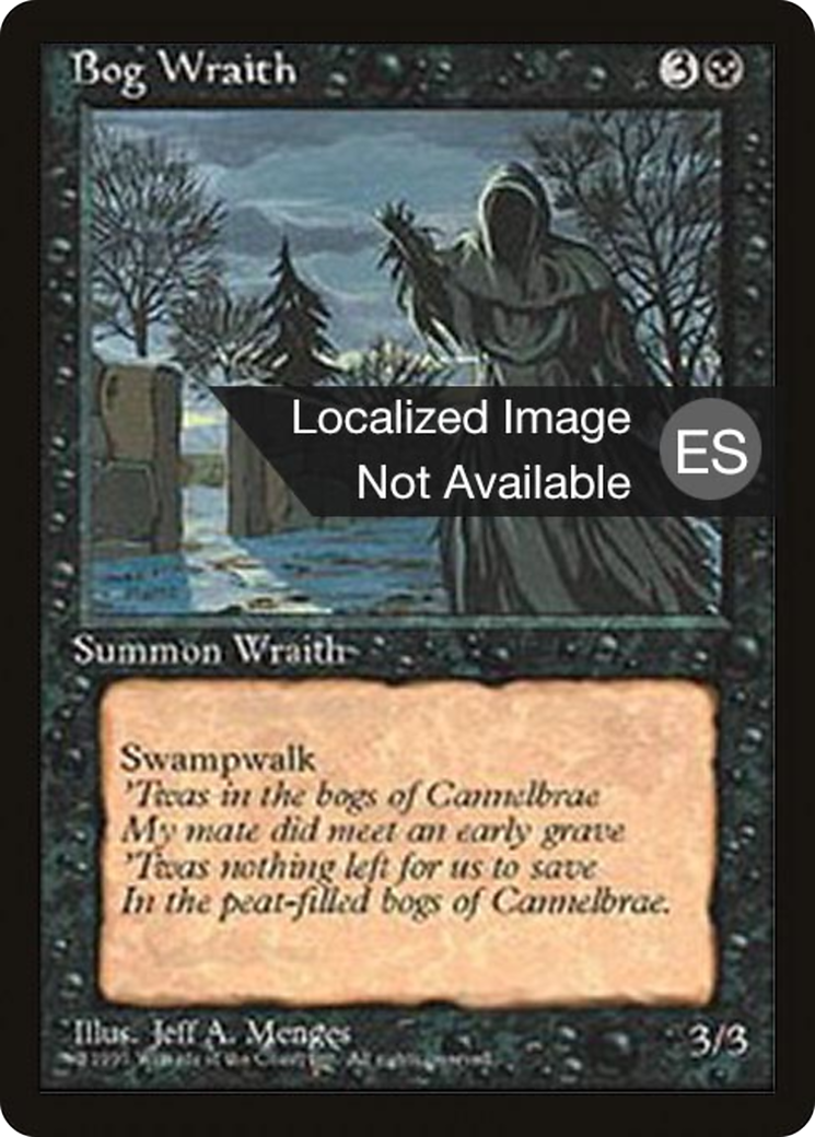 Bog Wraith (4BB-) [Fourth Edition Foreign Black Border] MTG Single Wizards of the Coast