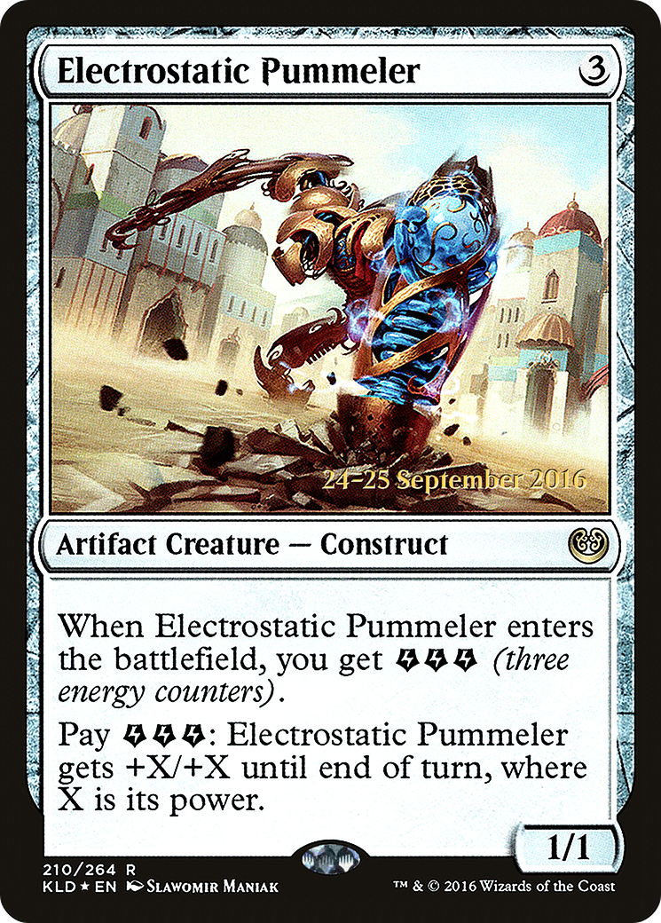 Electrostatic Pummeler (PRE-210) [Kaladesh Promos] Foil MTG Single Wizards of the Coast