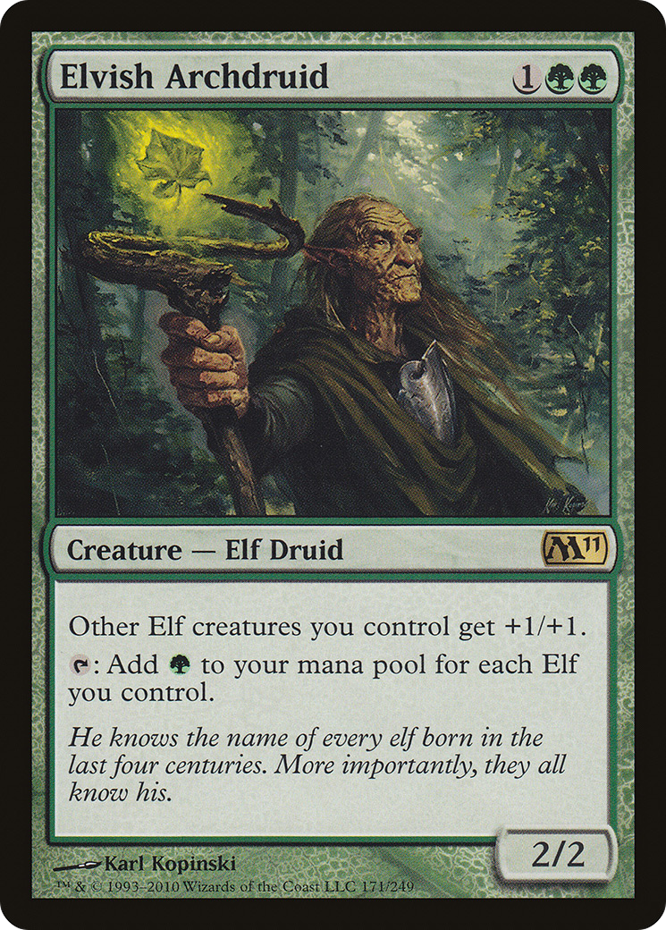 Elvish Archdruid (M11-171) [Magic 2011] MTG Single Wizards of the Coast